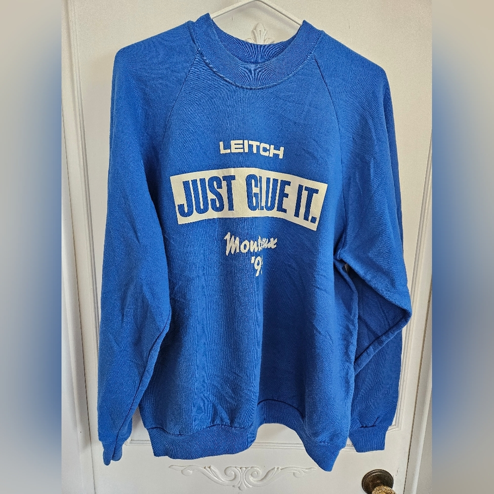 Vintage Montreux '93 Leitch Just Glue It Crewneck